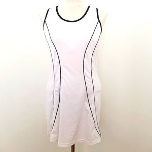Bollė White Tennis Dress with Black Trim
